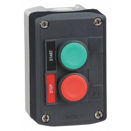 Schneider Electric XALD211H29H7 - Control Station,Feed-Thru,2 Buttons,Grn/Rd
