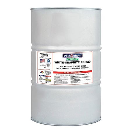 Petrochem FOODSAE WHITE-GRAPHITE FG-220-055 - Food Grade White Graphite Lube, ISO 220