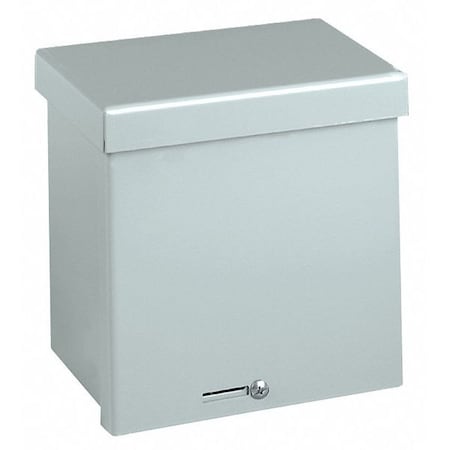Wiegmann RSC101204G - Padlockable Hasp Electrical Enclosures, 12 in H, 4 in D, 10 in W, 3 R, Steel