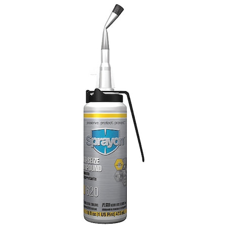 Sprayon SC0620TB0 - Anti-Seize, General Purpose, Brush-Top Can, 16 oz, Copper Base, 2100 Degrees F Max Op Temp, Paste