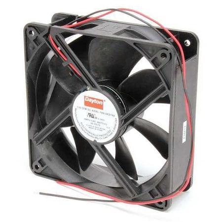 Dayton 6KD74 - Axial Fan, Square, 24 V DC, - Phase, PBT Plastic, 4 11/16 in W.
