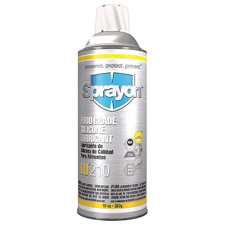 Sprayon SC0210000 - Silicone Lubricant, General Purpose, H1, 10 oz, Aerosol Can
