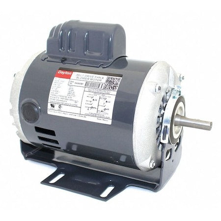 Dayton 6K965 - Capacitor-Start Belt Drive Motor, 1/2 HP, 115/230 V AC Voltage, 48 Z Frame, 1,725 Nameplate RPM