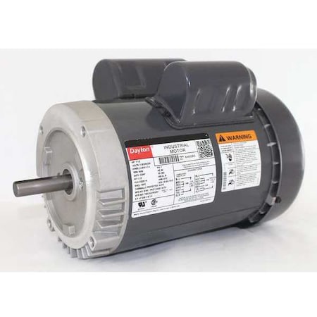 Dayton 6K832 - Capacitor-Start/Run General Purpose Motor, 1 1/2 hp HP, 115/208-230 V AC Voltage, 56 C Frame