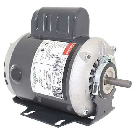 Dayton 6K870 - Split-Phase Start/Capacitor-Run Belt Drive Motor, 1/4 HP, 48 Frame, 115 V AC Voltage
