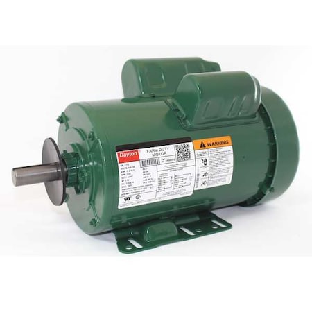 Dayton 6K886 - Extra High Torque Farm Duty Motor, Capacitor-Start/Run, 1 1/2 HP, 115/230 V AC, 1,725 Nameplate RPM