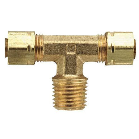 Parker 172CA-6-4 - 3/8" Compression x 1/4" MNPT Brass Branch Tee 10 PK