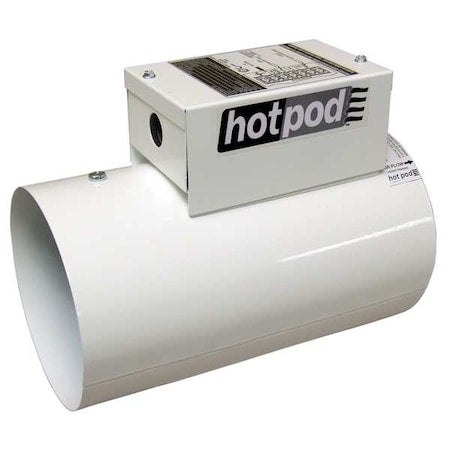 Hotpod HP8-1440120-2T - White Steel 10.5"L,10.4"H Duct Fan Heatr