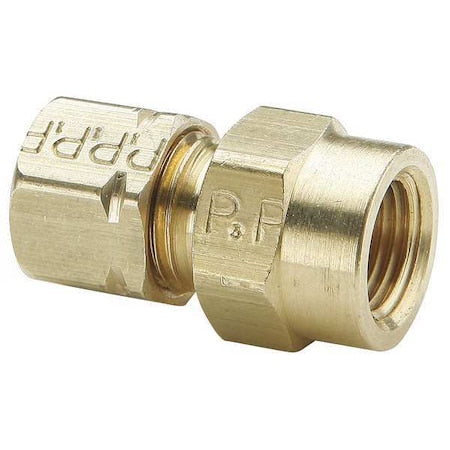 Parker 66CA-6-4 - 3/8" Compression x 1/4" FNPT Brass Connector 10 PK