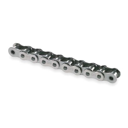 Tsubaki 40SS - Roller Chain,10ft,Rollerless Bushing,SS