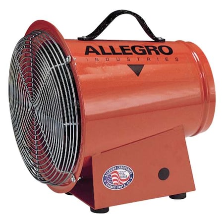 Allegro Industries 9513 - Confined Space Fan,Orange,13 5/8" W