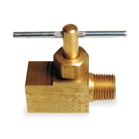 6MN31 - Needle Valve,Straight,Brass,1/8 In.