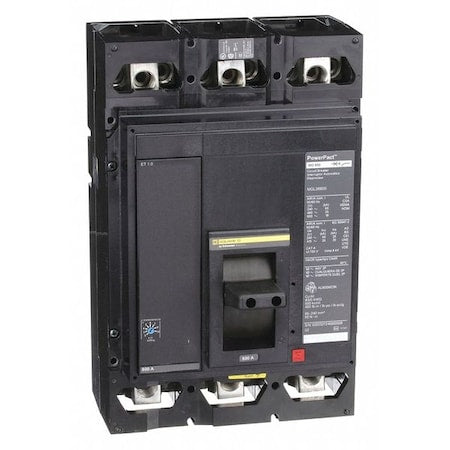 Square D MGL36800 - Molded Case Circuit Breaker, POWERPACT M Series, 800 A, 3 Pole, 600 V AC, 65k A at 240 V AC