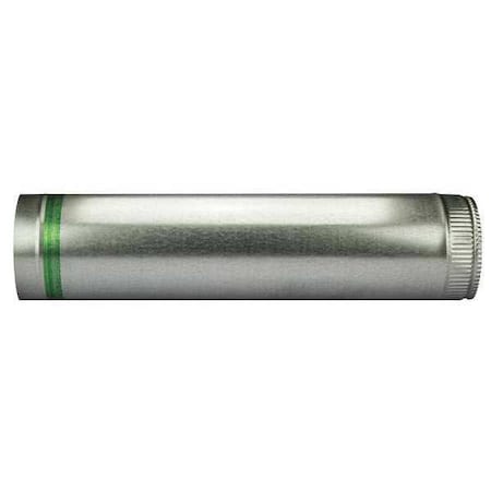 Greenseam GR60SPBGP9GA24 - Round Rigid Ducts, 9 in Duct Dia, Galvanized Steel, 24 ga GA, 9 in W, 60" L, 9 in H