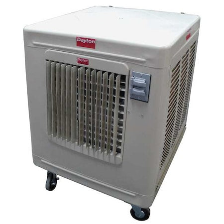 Dayton 6RJZ3 - Portable Evaporative Cooler, 2,376 to 3,800 cfm, 1,400 sq ft, 10.4 gal, 1/3 hp, Belt