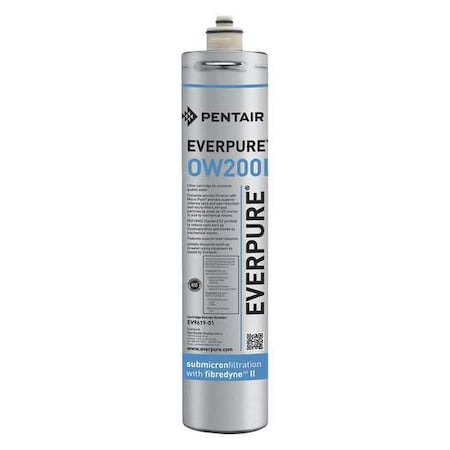 Pentair Everpure EV961906-75 - Quick Connect Filter, 0.5 gpm, 0.5 Micron, 3" O.D., 17 in H