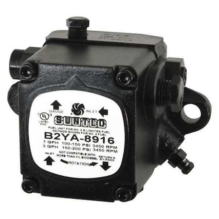 Suntec PF207N2GU - Oil Burner Pump,3450 rpm,7gph,100-200psi