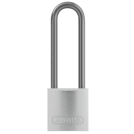 Abus 72 HB/40-75 KA Silver - Lockout Padlock, Keyed Alike, Aluminum, Silver, 3 in Shackle Height, 1 1/2 in Body Width