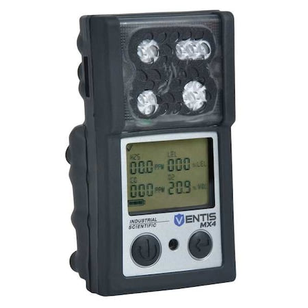 Industrial Scientific VTS-K5232100101 - Ventis MX4 Multi-Gas Detector, IP66/IP67, Audible, Vibrating, Visual, LCD with Backlight