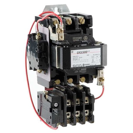 Ge CR306D003 - Magnetic Motor Starter, Non-Reversing, 240 V AC, 3 P