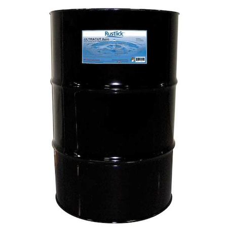 Rustlick 74455 - Cutting Oil, Ultracut Aero, Water-Soluble Oil, 55 gal, Drum, Light Brown