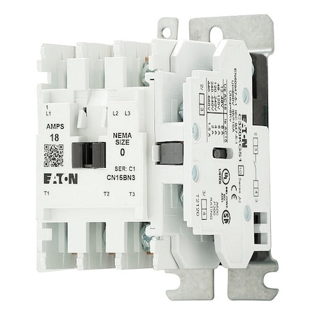 Eaton CN15BN3EB - 208 VAC Non-Reversing Magnetic Contactor 3 P 18 A NEMA 0