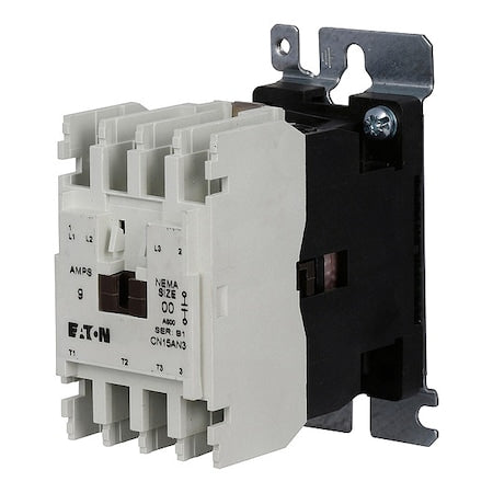 Eaton CN15AN3TB - 24 VAC Non-Reversing Magnetic Contactor 3 P 9 A NEMA 00