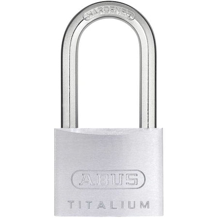Abus 64Ti/40HB40 KA - Lockout Padlock, Keyed Alike, Aluminum, Silver, 1 1/2 in Shackle Height, 1 9/16 in Body Width