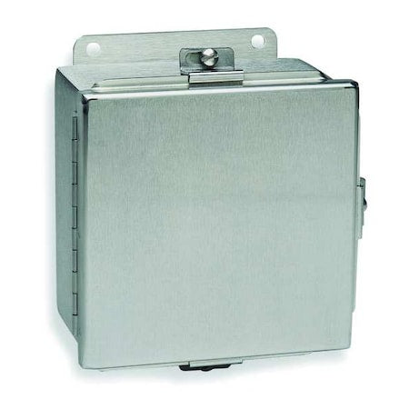 Wiegmann BN4060604CHSSA - Screws and Clamps Electrical Enclosures, 6 in H, 4 in D, 6 in W, 12, 13, 4, 4 X, 316 Stainless Steel
