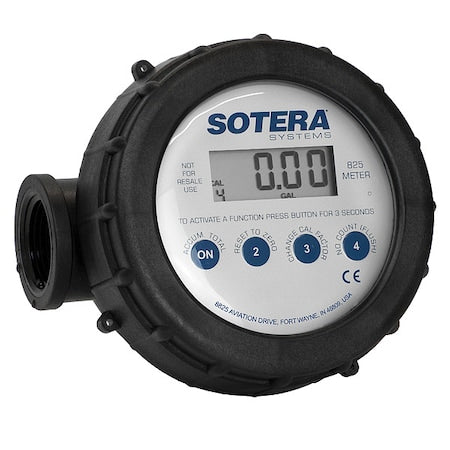 Sotera 825 - Meter, Digital,1 In, 2-20 gpm
