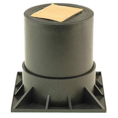 Diversitech HPR-6-2PG - Heat Pump Riser,Two Piece,6 In,Black
