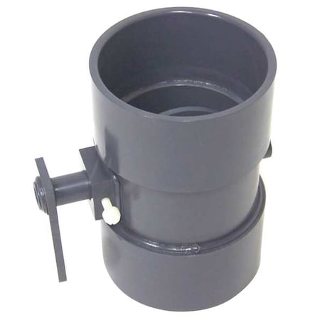 Plastic Supply PVCBD04 - Round Butterfly Damper, Type I PVC, 7-1/2" H