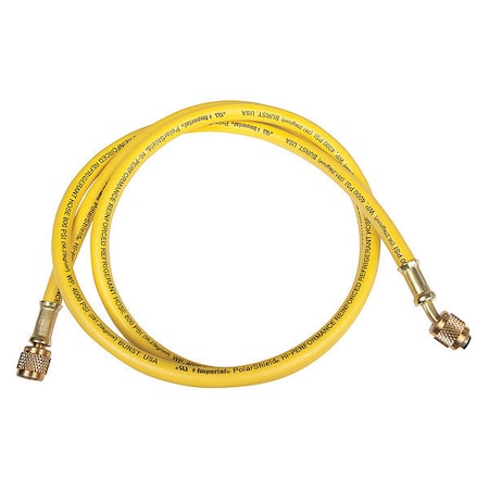 Imperial 805-MRY - Hose, 5 ft L, Yellow, 800 psi, 1 Hose