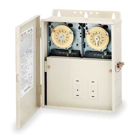 Intermatic T10404R - Electromechanical Timer,24hr,Beige,Metal