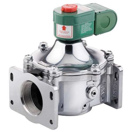 Asco JB8214260CSA - Solenoid Valve, 2-Way, 2-Position, Normally Closed, 1-1/4 in Pipe Size, 120 V AC, Direct Acting, NBR