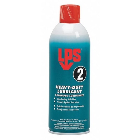 Lps 00216 - General Purpose Lubricant, 16 oz, Aerosol Spray Can, Mineral Oil Base, 350 Degrees F Max Op Temp, Brown, 2 Heavy-Duty Series