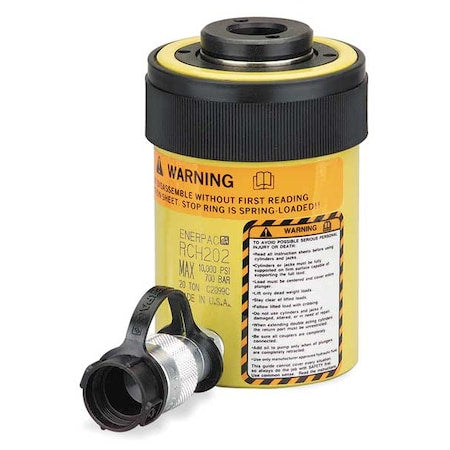 Enerpac RCH202 - RCH202, 23.6 ton Capacity, 2.00 in Stroke, Single-Acting, Hollow Plunger Hydraulic Cylinder