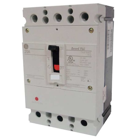 Ge FBH36TE090R - Molded Case Circuit Breaker, FBH Series, 90 A, 3 Pole, 347/600 V AC, 100k A at 480 V AC