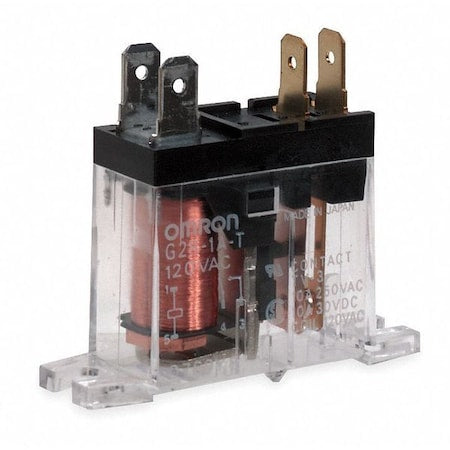 Omron G2R-1A-T-AC120 - Flange Mount Relay, 120 VAC,SPST-NO, 4 Pins
