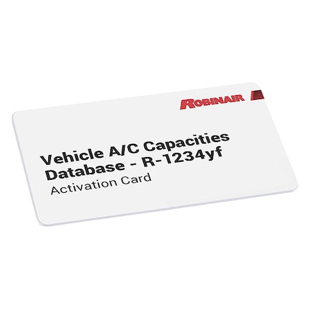 Robinair 34002 - Vehicle Capacities Database Card 2020