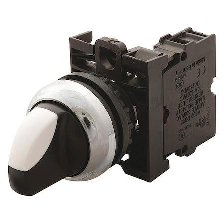 Eaton M22-WKV-K12 - Selector Switch,Non-Illum,2 Pos,22mm,Black