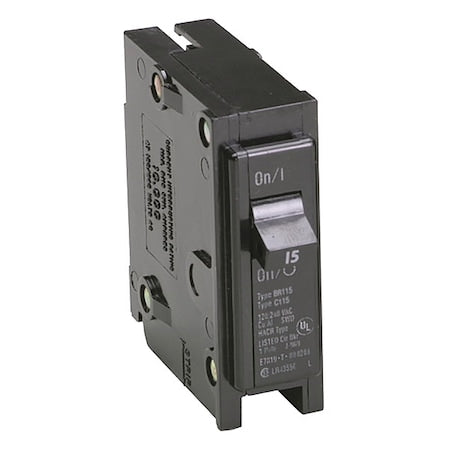 Eaton BR115 - Circuit Breaker, BR Series, 15 A, 1 Pole, 120/240 V AC, 10k A