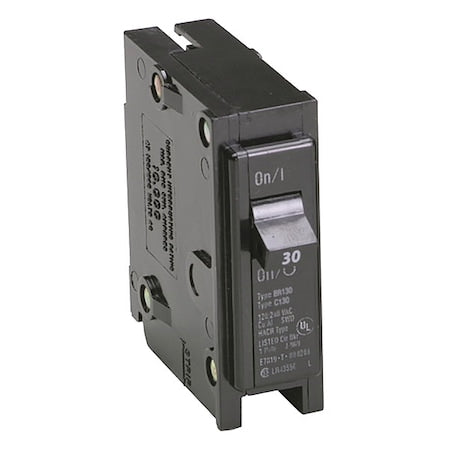 Eaton BR130 - Circuit Breaker, BR Series, 30 A, 1 Pole, 120/240 V AC, 10k A