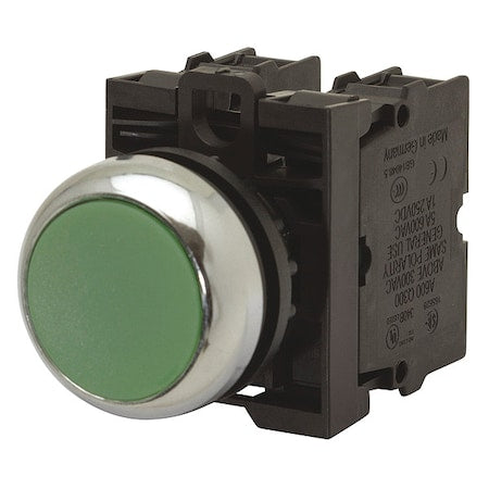 Eaton M22-DL-G-K20-230G - Illuminated Push Button, 22.5 mm, 2 NO, Green