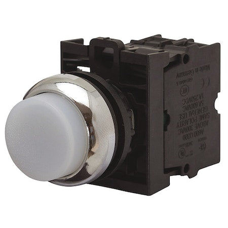 Eaton M22-DLH-W-K20-W - Illuminated Push Button, 22.5 mm, 2 NO, White