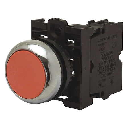 Eaton M22-D-R - Flush Push Button,Red,Non-Illum,22mm