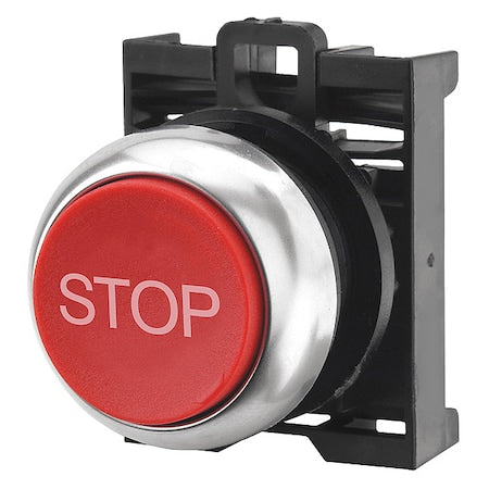 Eaton M22-D-R-GB0 - Flush Push Button,Red,Non-Illum,22mm