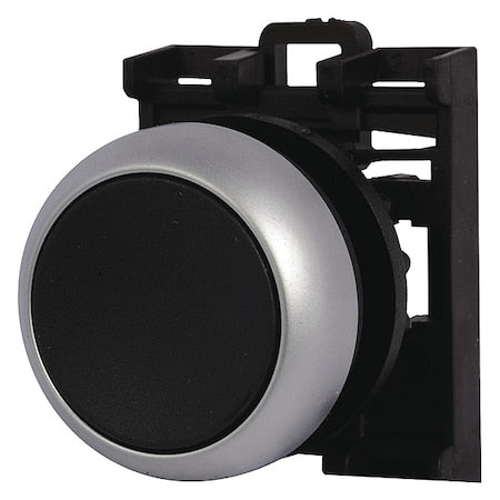 Eaton M22-D-S - Flush Push Button,Black,Non-Illum,22mm