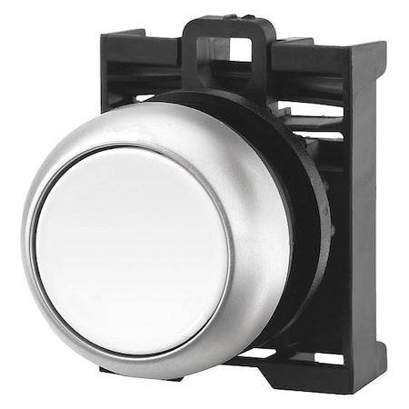 Eaton M22-D-W - Flush Push Button,White,Non-Illum,22mm