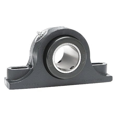 Moline Bearing 19321215 - Pillow Block Bearing, Cast Iron Housing Material, Set Screw, Tapered Roller, 2-15/16 in Dia, Steel Insert Material